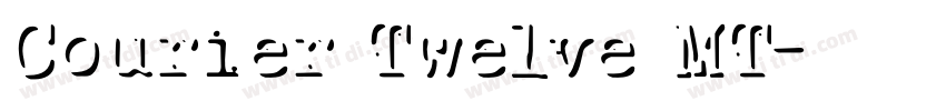 Courier Twelve MT字体转换